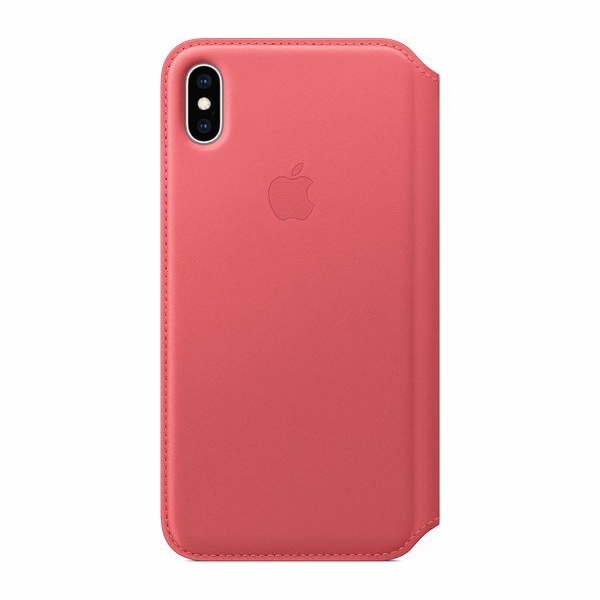Apple Kožený kryt Folio pro iPhone XS Max – Dusty Pink – ...
