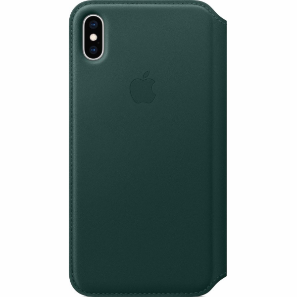 Apple Kožený kryt Folio pro iPhone XS Max – lesní zelená-...