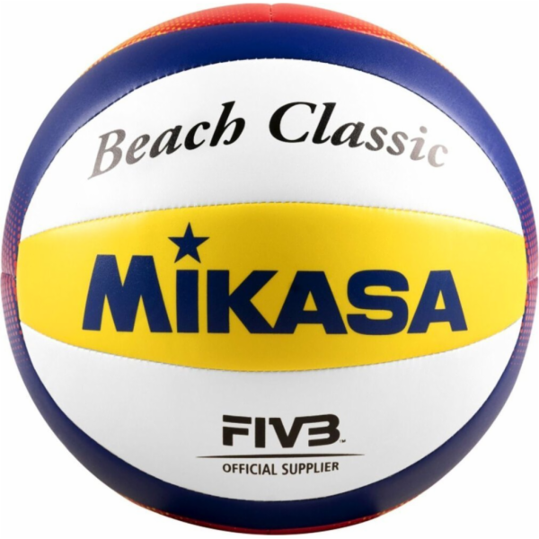 Mikasa Plážový volejbal Mikasa Beach Classic bílo-žluto-m...