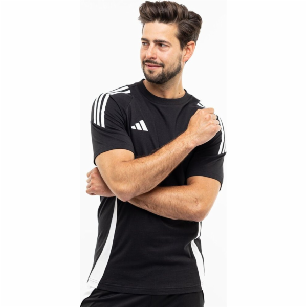 Adidas Pánské tričko Tiro 24 Sweat černé IJ9954 M