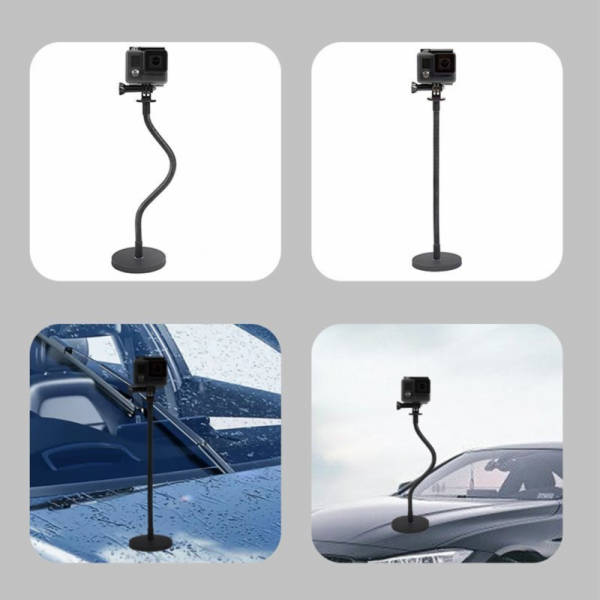 Hurtel Magnetický držák pro sportovní kamery GoPro s husí...
