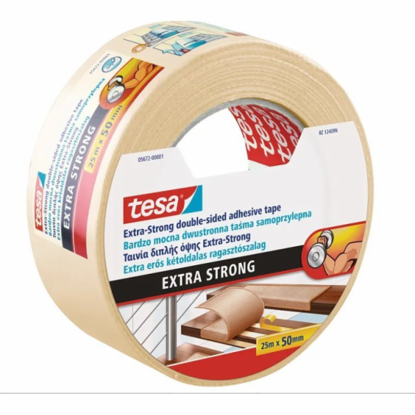 Tesa OBOUSTRANNÁ LEPICÍ PÁSKA 25m x 50mm EXTRA SILNÁ