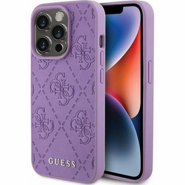 Guess Kožený kryt Guess 4G Stamped - iPhone 15 Pro Max (f...