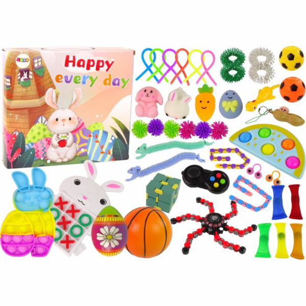 TRITON Velikonoční sada hraček LeanToys Fidget Toys Pop I...