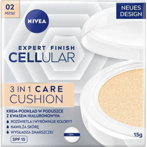 Nivea Expert Finish Cellular 3v1 Care Cushion krémový pod...