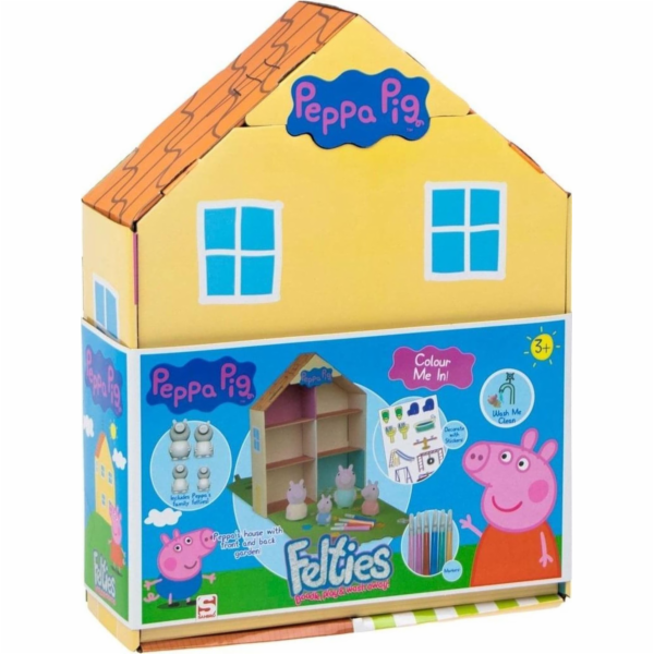 Spin Master Peppa Pig - plstěné figurky k vybarvování