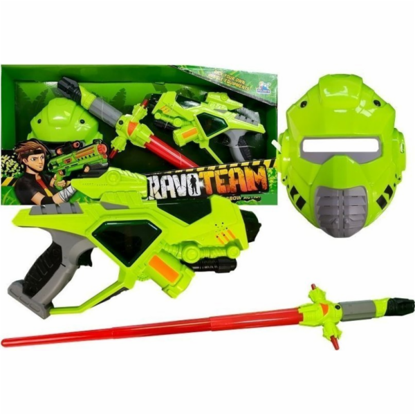 LeanToys Maska Weapon Space Sword světle zelená
