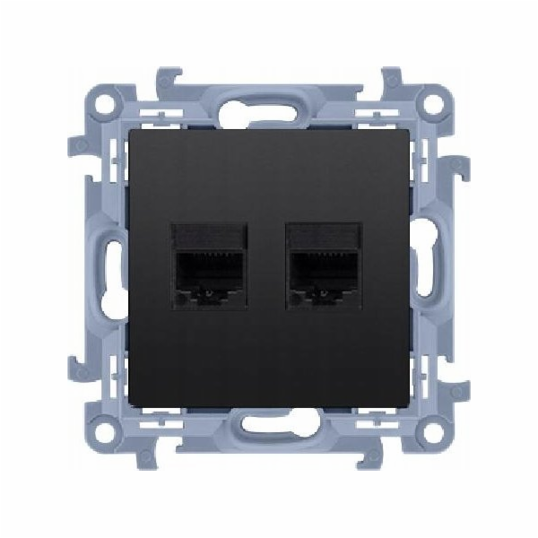 Kontakt-Simon zásuvka RJ45 + telefonní zásuvka RJ11 Konta...