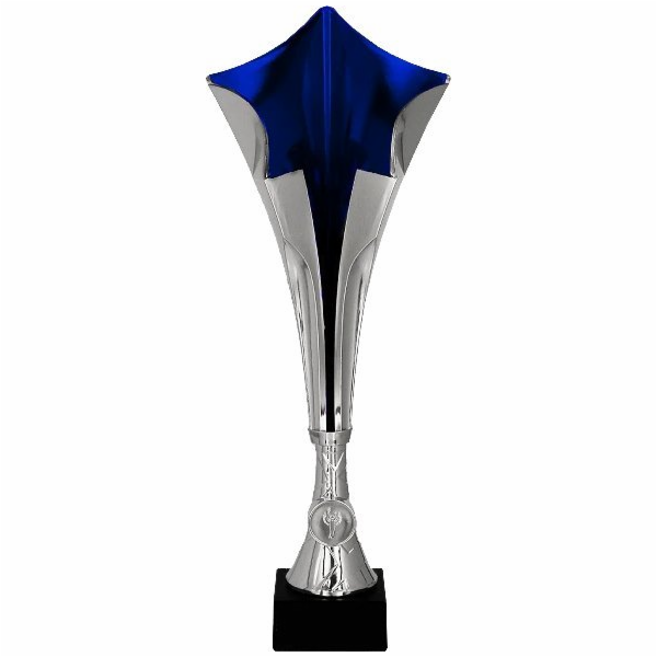 Victoria Sport Plastový sportovní kelímek stříbrno-modrý