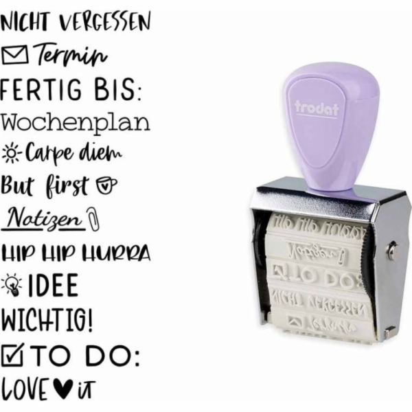 Trodat trodat Creative Mini/V2 Pastell Lila + Kissen 3Far...