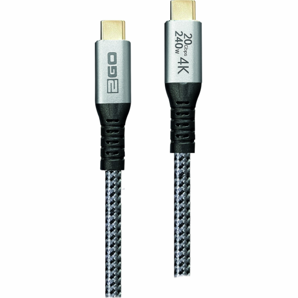 2GO Kabel USB 2GO Quicklade USB-C 240W 20Gbps Thunderbolt...