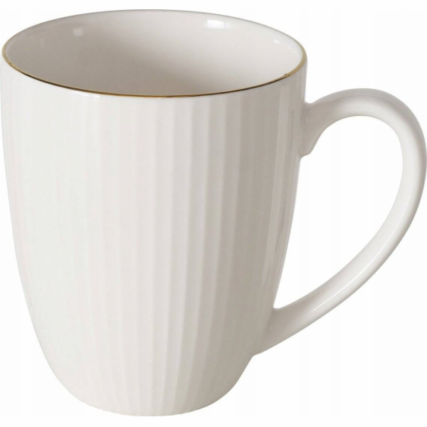 Boltze Porcelánový hrnek KELLY, bílý, 400 ml