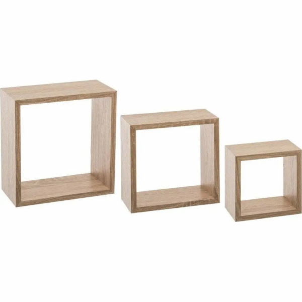 5five Sada tří dekorativních nástěnných polic CUBE S - ba...