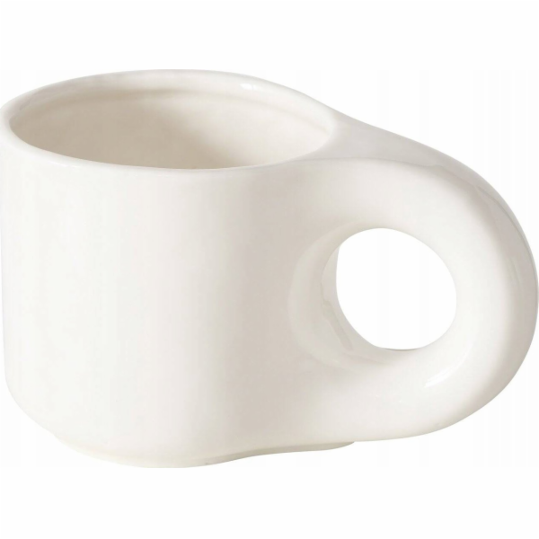 Boltze Keramický hrnek THIAGO bílý, široké ucho, 250 ml