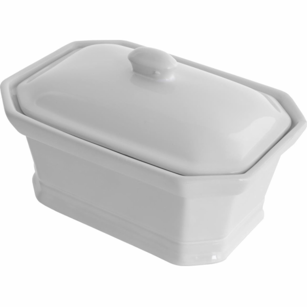 Secret de Gourmet Keramická zapékací mísa MINI s víkem, bílá