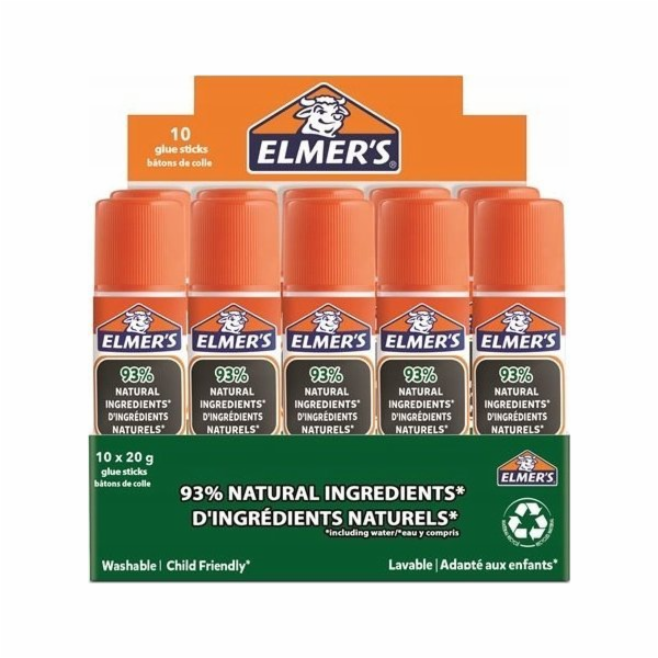 Elmers Elmers Klebestift Pure Glue 20G - 10er Faltschachtel