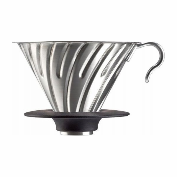 Hario Hario Metal Drip V60-02 ocelový se silikonovou zákl...