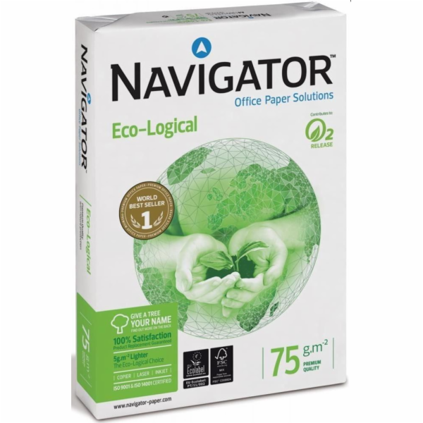 Navigator Papír do kopírky Eco-Logical A4 75g 500 listů