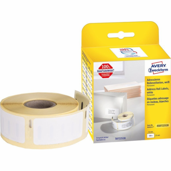 Avery Zweckform Etikety na roli Avery Zweckform 54x25mm b...