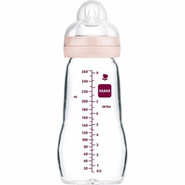 MAM Skleněná lahev 260ml pro dívku