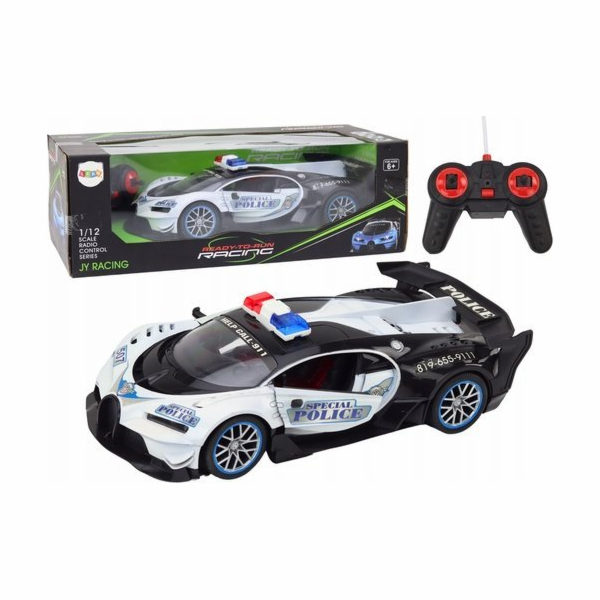 LeanToys Dálkově ovládané RC policejní auto v měřítku 1:1...