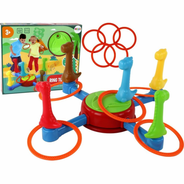 LeanToys Hračka Arkádová Hračka s Dinosaury Kroužky 360*