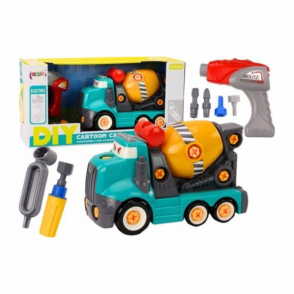 LeanToys Nákladní auto Míchačka na beton Kreslená hračka ...