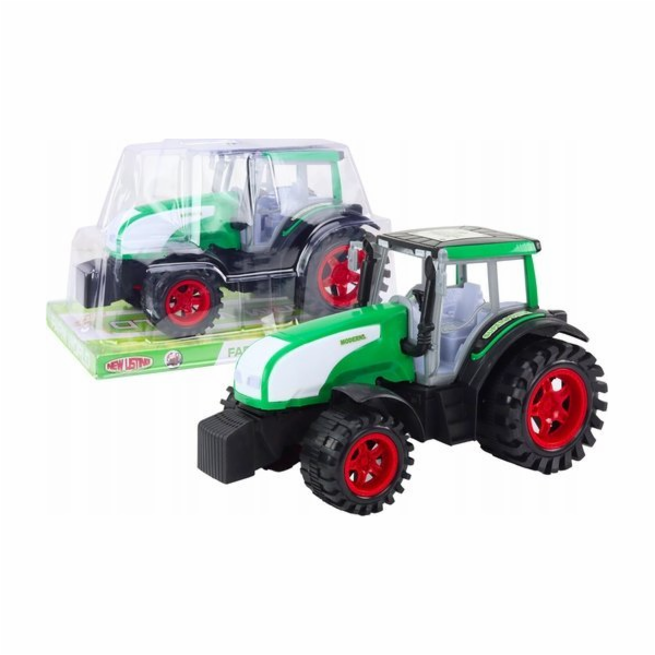 LeanToys Velký zemědělský traktor Zemědělský pohon Zelený