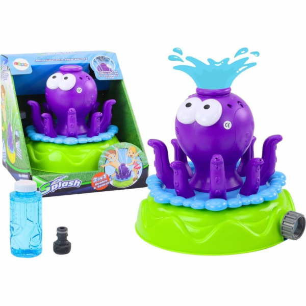 LeanToys Zahradní postřikovač s chobotnicí a bublinkami, ...