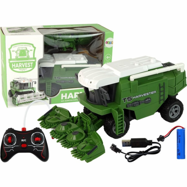 LeanToys Zemědělské vozidlo Sklízeč R/C 29 cm Zelená
