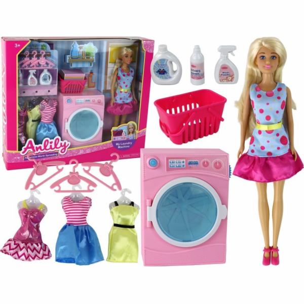 LeanToys Sada příslušenství pro panenky Anlily do pračky,...