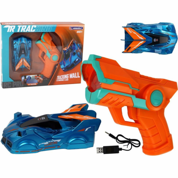 LeanToys laserové auto, které jede po zdech, modré