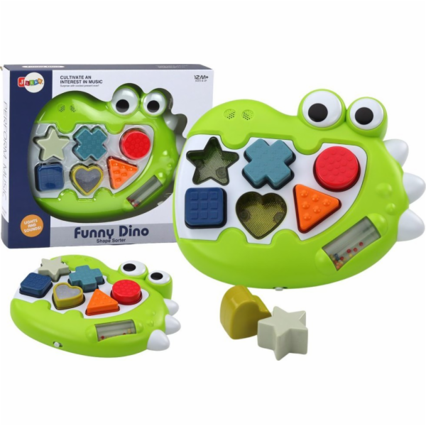 LeanToys Senzorická hračka s dinosaury, hrající melodie, ...