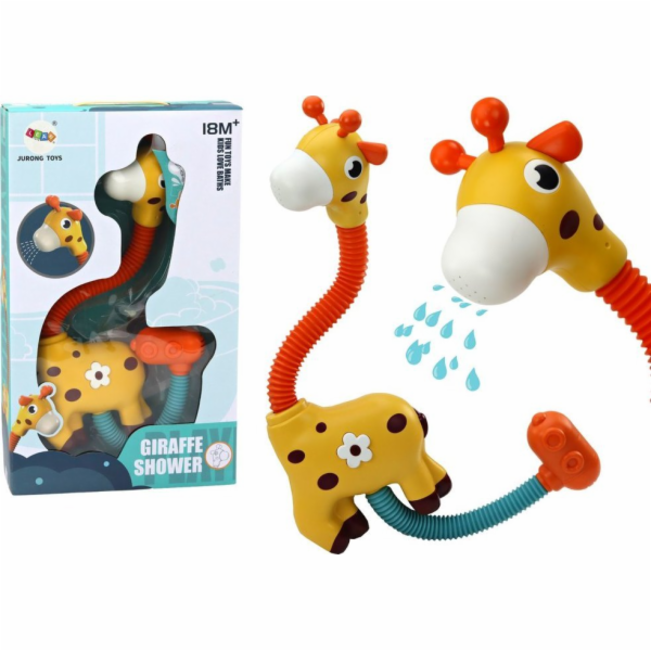 LeanToys hračka do vany sprchový postřikovač žirafa žlutá