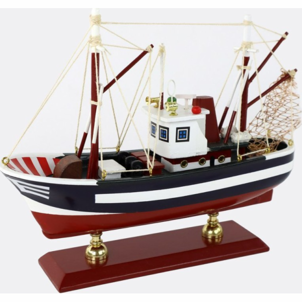 LeanToys Sběratelská dřevěná loď Ship Rybářský člun