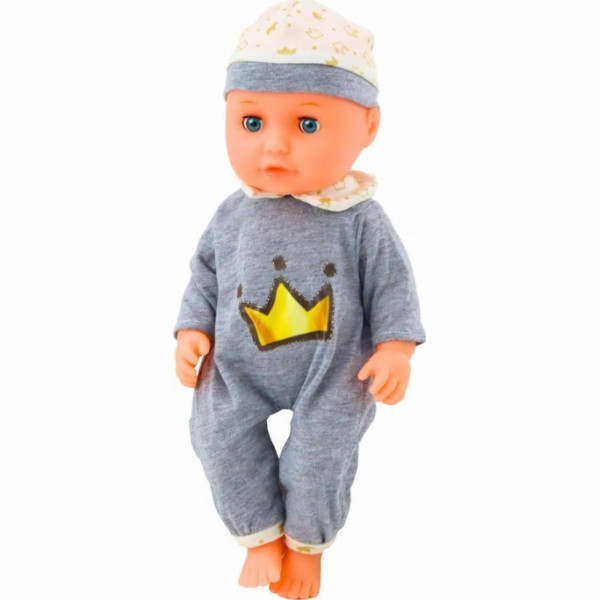 LeanToys Panenka v šedém pyžamu, zvuky dudlíku z lahvičky...