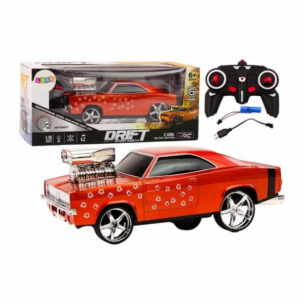 LeanToys auto na dálkové ovládání 1:18 Drift 360 světla z...