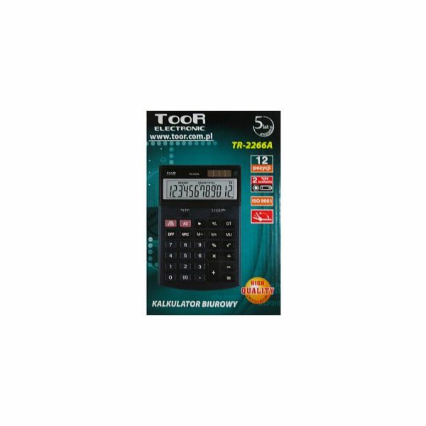 Toor Electronic Elektronická kalkulačka Toor TR-2266A