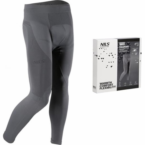 Nils Extreme Pánské termokalhoty BTS0060, šedé, velikost ...