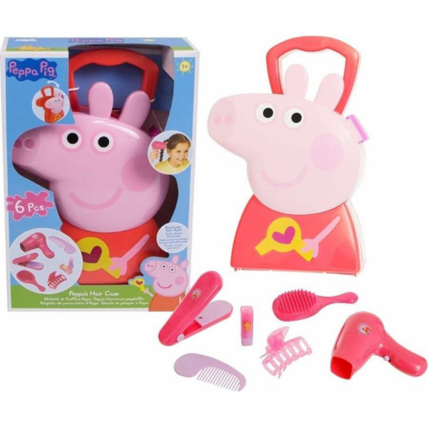 HTI Kadeřnický kufr Prasátko Peppa s doplňky