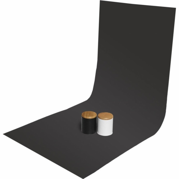 GlareOne PVC pozadí 60x130cm - černé, zrcadlové