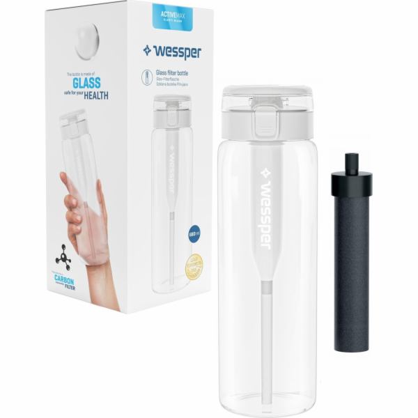 Wessper Skleněná filtrační láhev ActiveMax Clarti Glass 6...