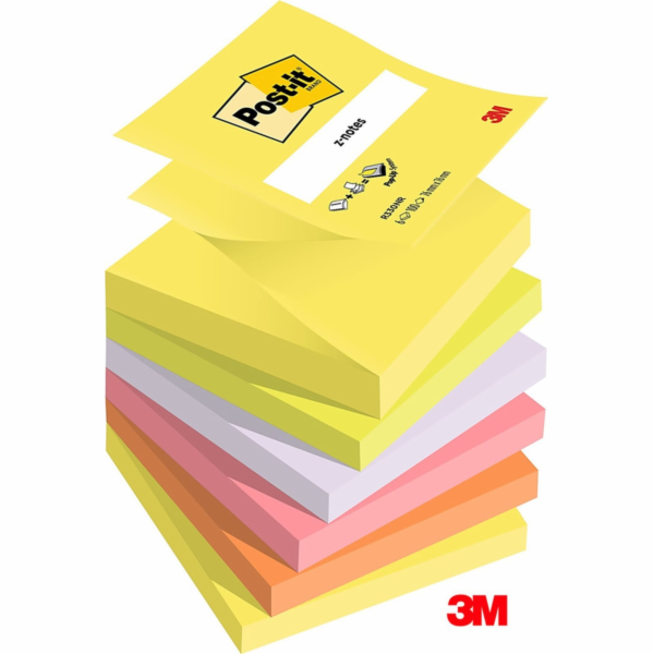 Post-it Z-bločky 76x76mm (R330NR) různé barvy (6x100)