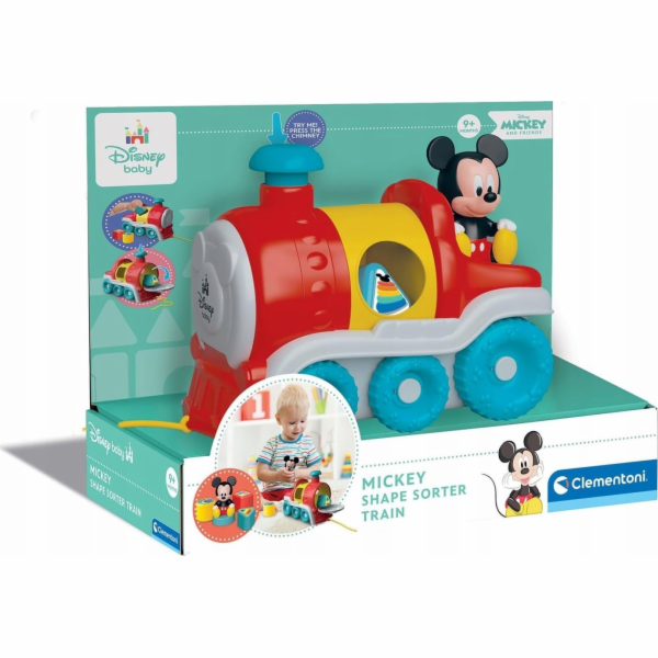 Clementoni CLE Baby Mickey vláček s třídičem 17900