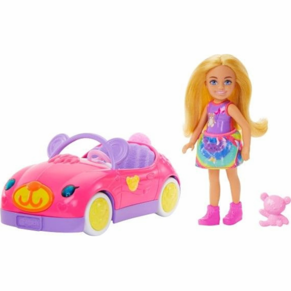 Mattel Chelsea Barbie panenka - Vozidlo plyšového medvídk...