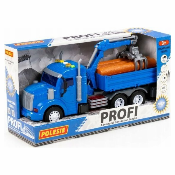 Polesie Polesie 96135 Profi, plošinový nákladní vůz s ine...