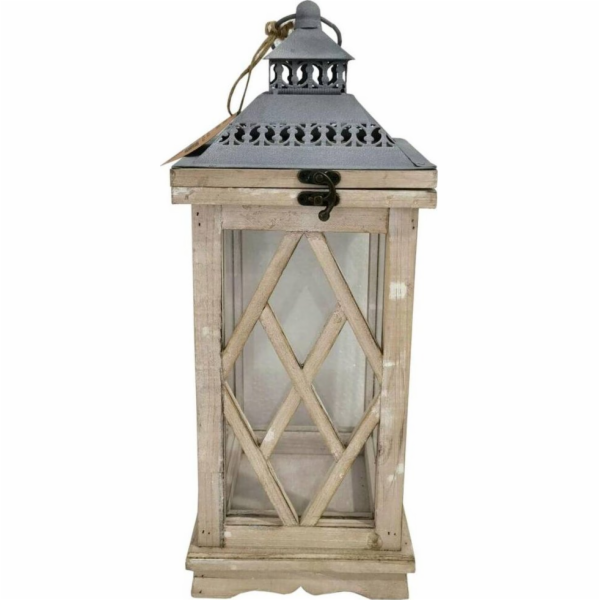 Saska Garden Vánoční dekorace DEKORATIVNÍ DŘEVĚNÁ LAMPA v...