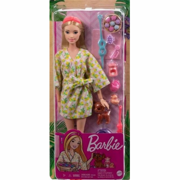 Mattel Panenka Barbie BRB RELAX PANENKA V ŽUPANU HKT90 WB6