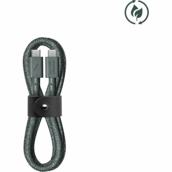 Native Union Kabel USB-C na USB-C 1,2 m zelený (BELT-C-GR...