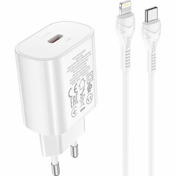 Hoco Nabíječka HOCO TYPE C PD 25W QC3.0 s kabelem pro Lig...